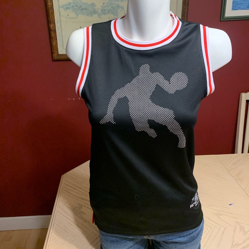 AND1, youth basketball shirt, never worn.